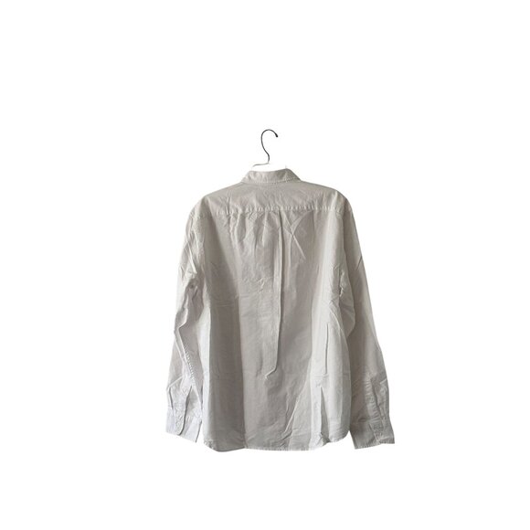 J. Crew Slim Untucked Flex Oxford Shirt Mens White Size XL Preppy NWT Formal - Picture 9 of 10